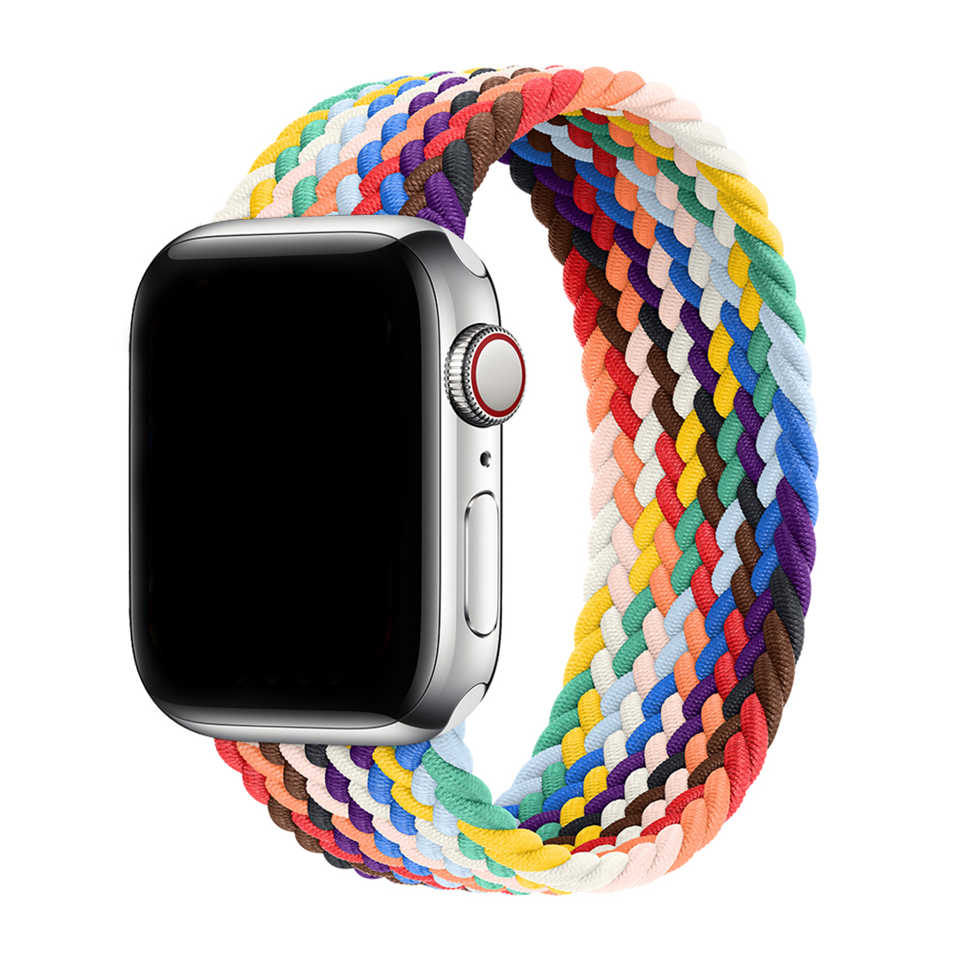 Colorful Prism Braided Solo Loop Apple Watch Straps
