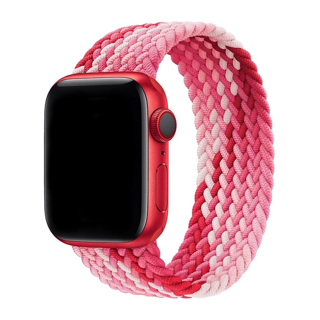 Gradient Pink Twist Braided Solo Loop Apple Watch Straps