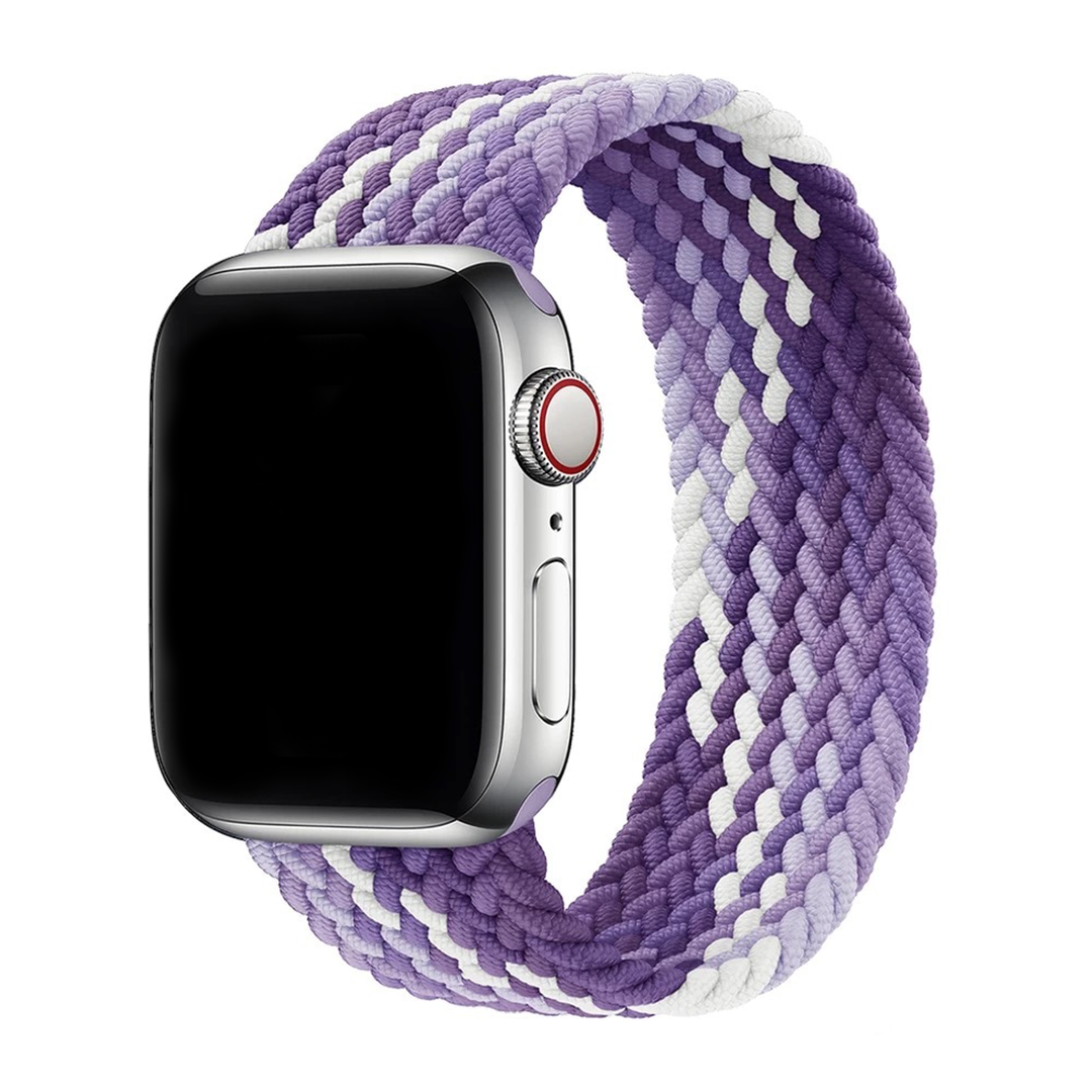 Gradient Purple Twist Braided Solo Loop Apple Watch Straps