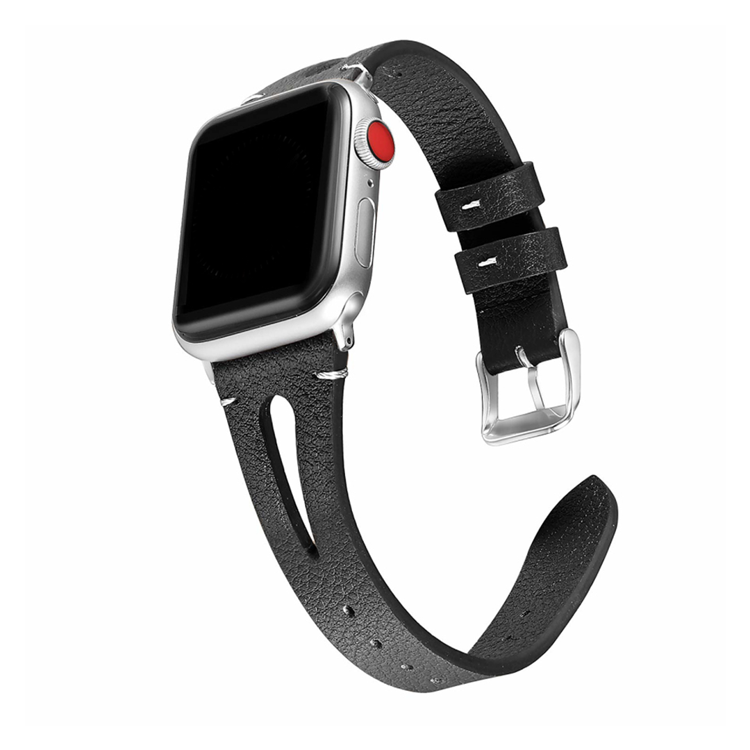 Slim Leather Strap for Apple Watch 1 to 8, SE & Ultra series