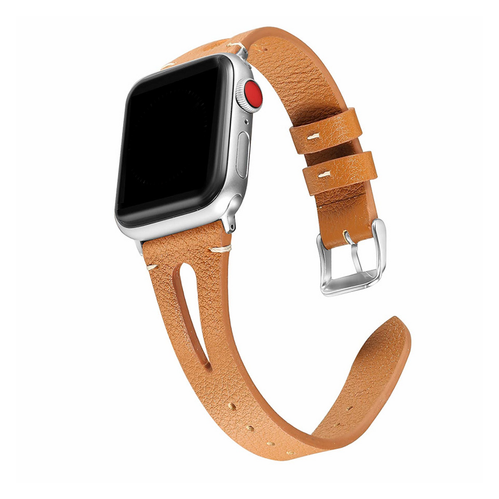 Slim Leather Strap for Apple Watch 1 to 8, SE & Ultra series