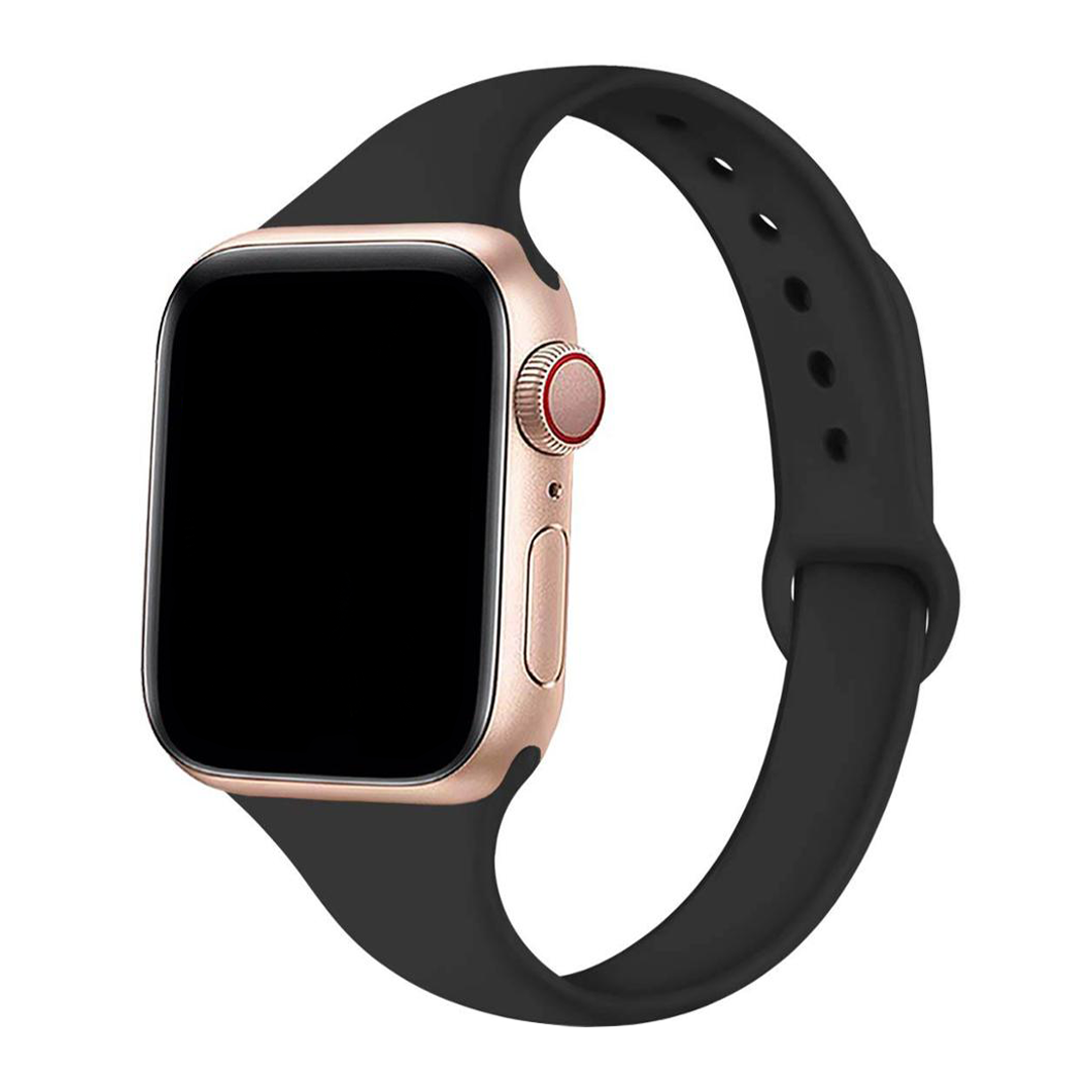 Slim Silicone Strap for Apple Watch 1 to 8, SE & Ultra series