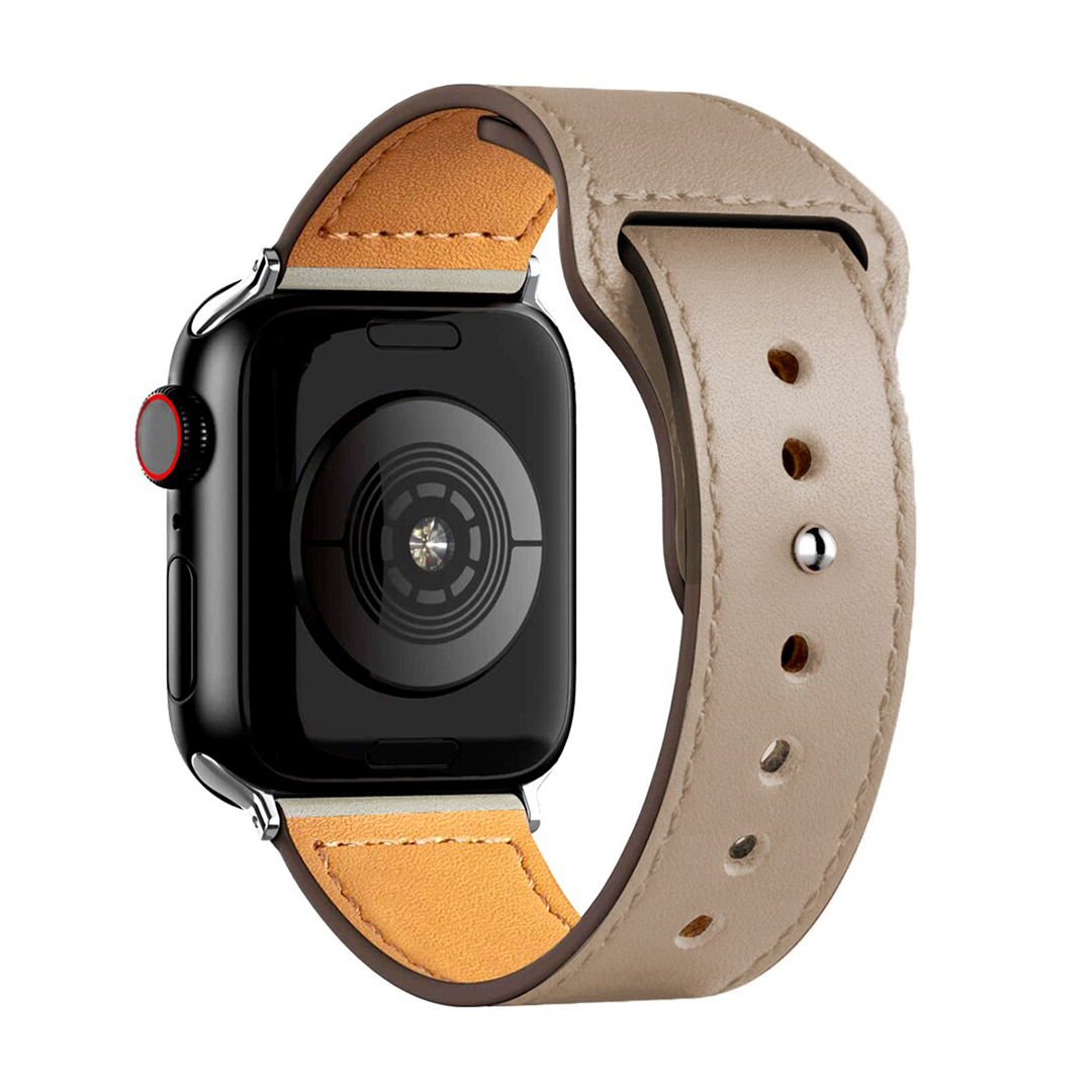 Sport Leather Strap for Apple Watch 1 to 8, SE & Ultra series