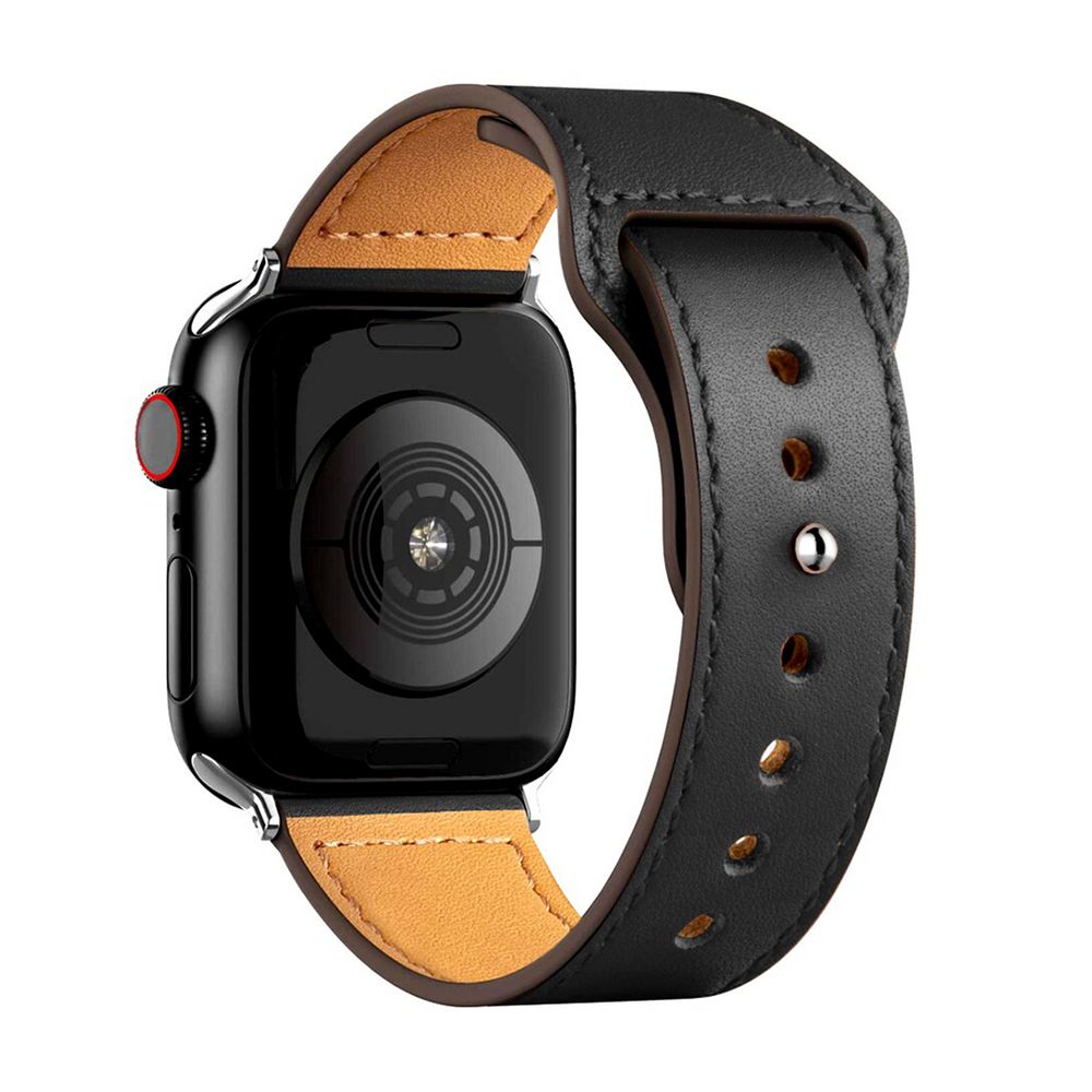 Sport Leather Strap for Apple Watch 1 to 8, SE & Ultra series