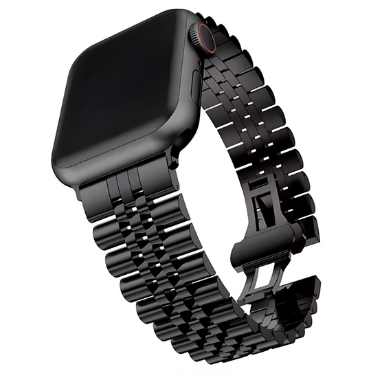 Black Jubilee Band for Apple Watch Front View