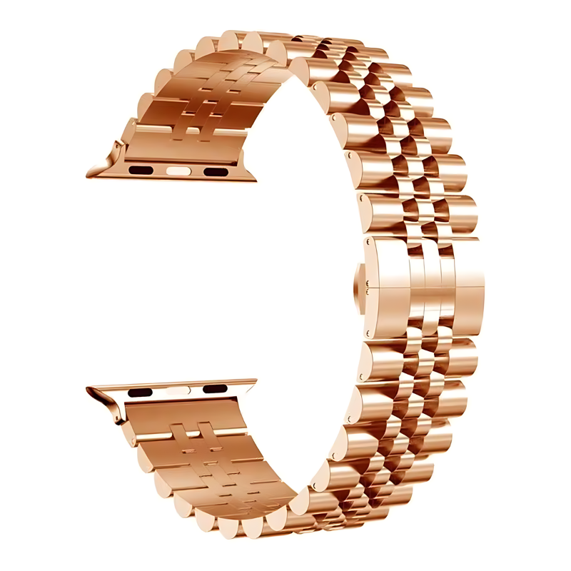 Rose Gold Jubilee Band for Apple Watch Side View