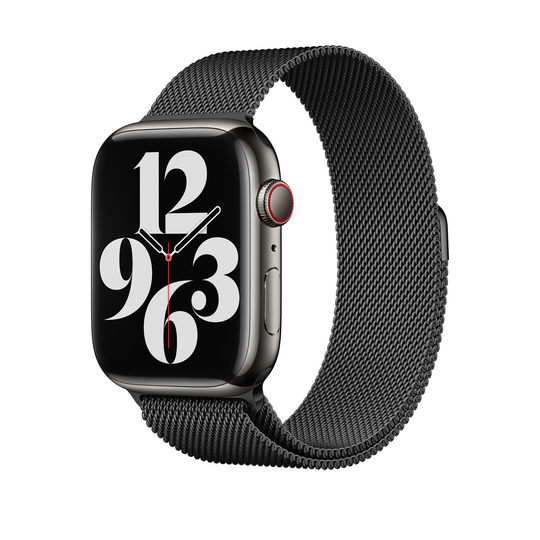 Black Magnetic Milanese Loop for Apple Watch