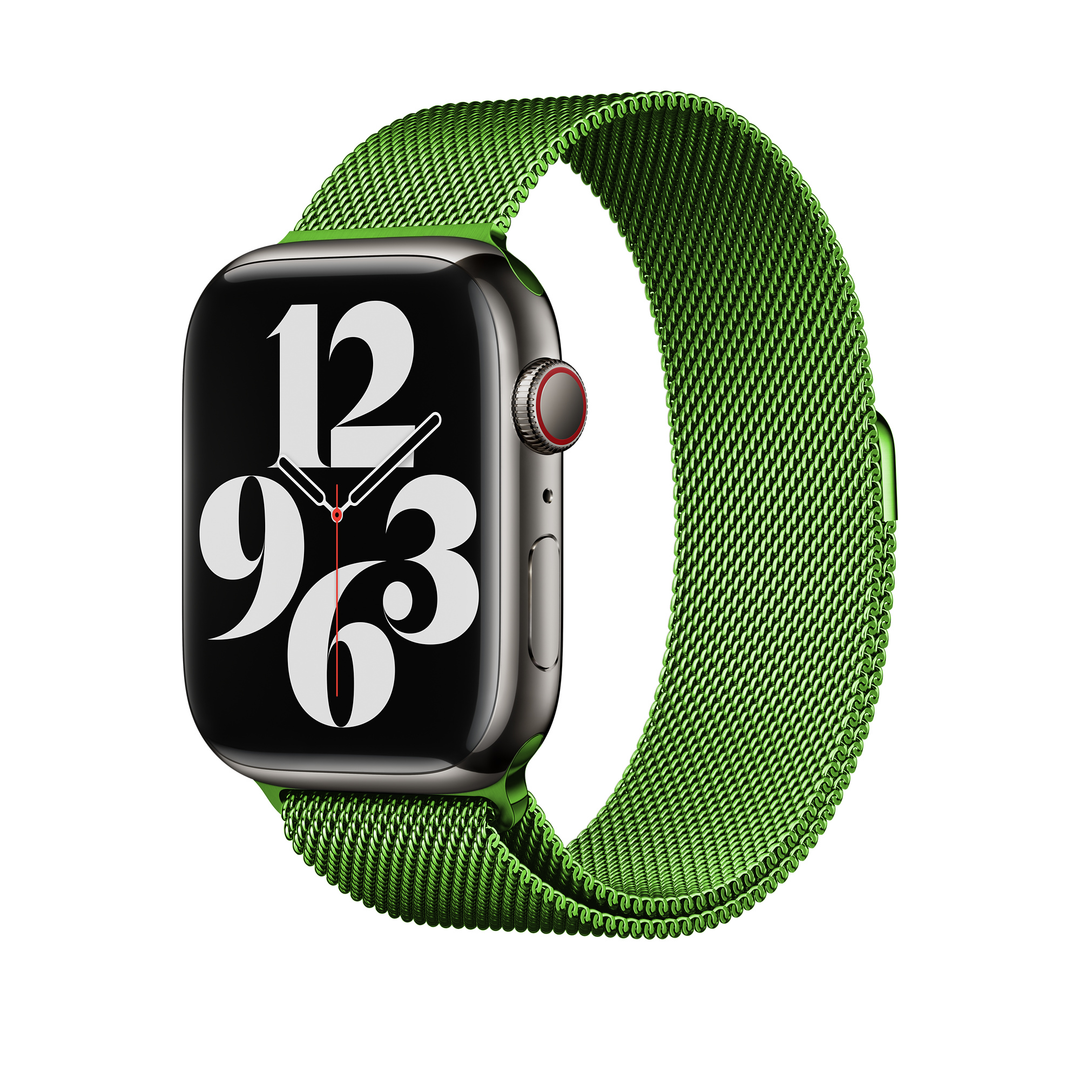 Green Magnetic Milanese Loop for Apple Watch