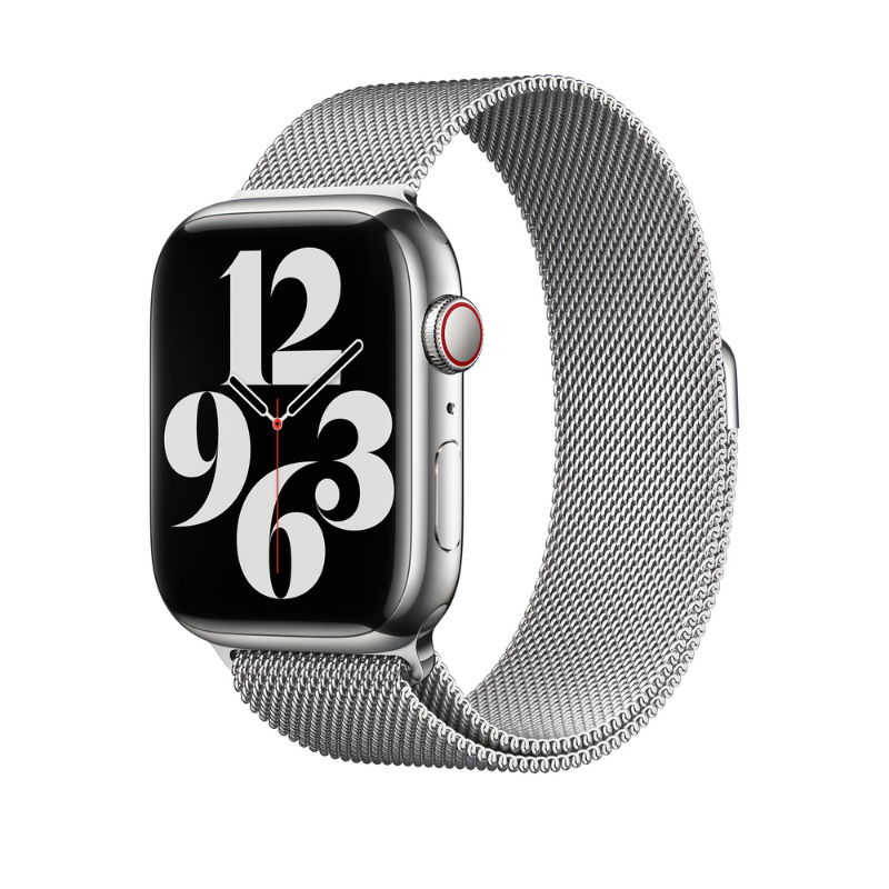 Silver Magnetic Milanese Loop for Apple Watch