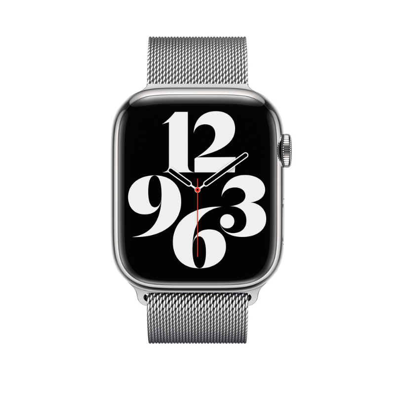 Silver Magnetic Milanese Loop for Apple Watch