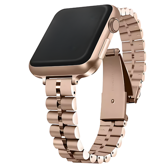 Rose Gold Slim Jubilee Band for Apple Watch Front View