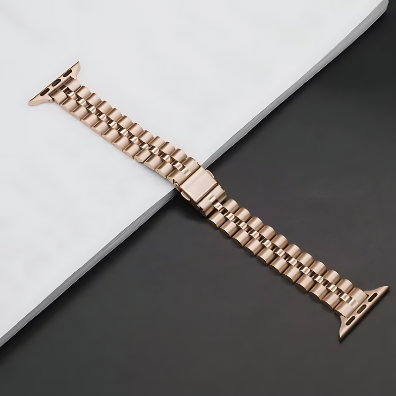 Rose Gold Slim Jubilee Band for Apple Watch Band View