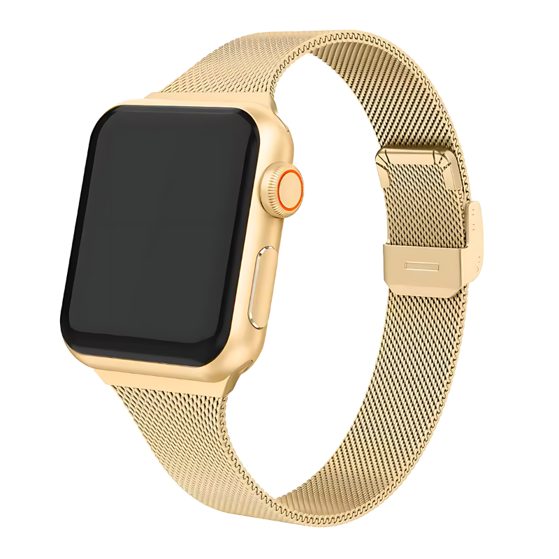 Gold Slim Milanese for Apple Watch Close View