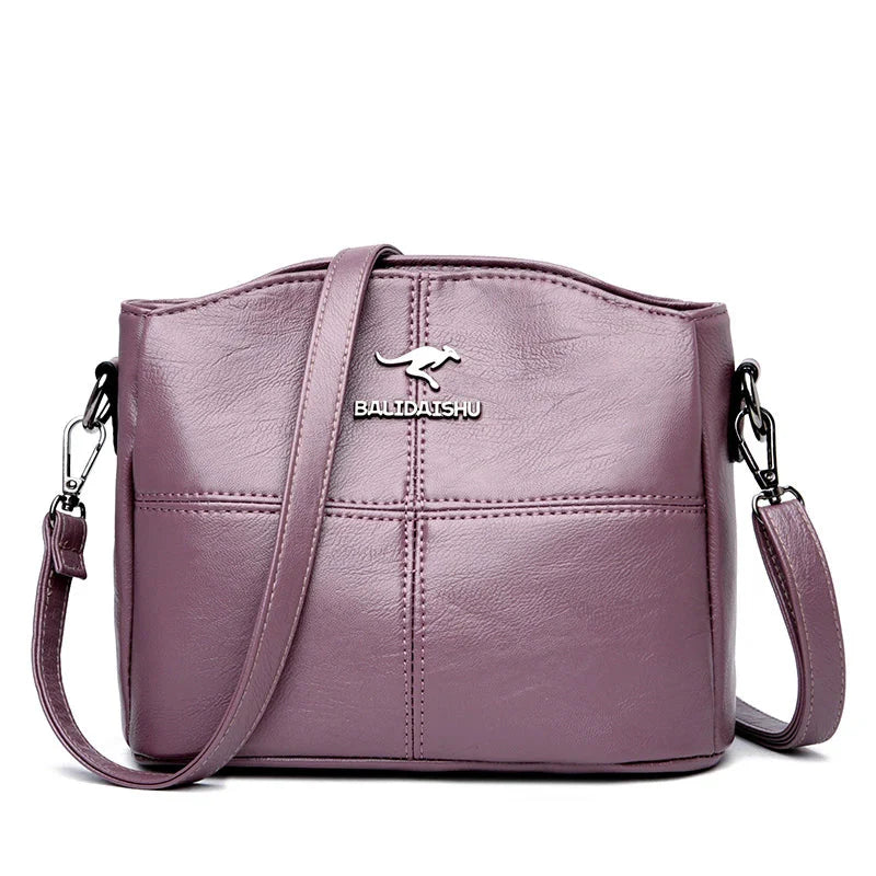 Bally-Inspired Leather Handbag – Structured 9 × 7 × 5-Inch Design