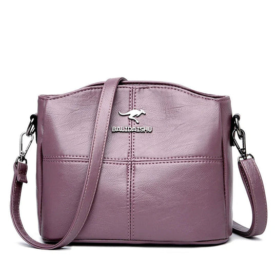 Bally-Inspired Leather Handbag – Structured 9 × 7 × 5-Inch Design