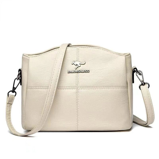 Bally-Inspired Leather Handbag – Structured 9 × 7 × 5-Inch Design