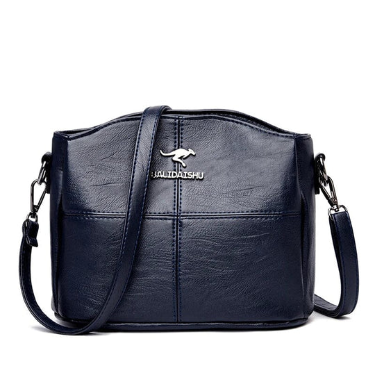 Bally-Inspired Leather Handbag – Structured 9 × 7 × 5-Inch Design