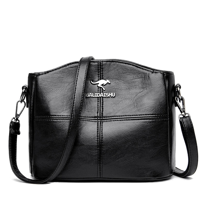 Bally-Inspired Leather Handbag – Structured 9 × 7 × 5-Inch Design