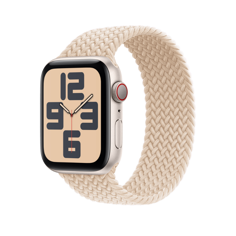 Beige Braided Solo Loop for Apple Watch - Full View