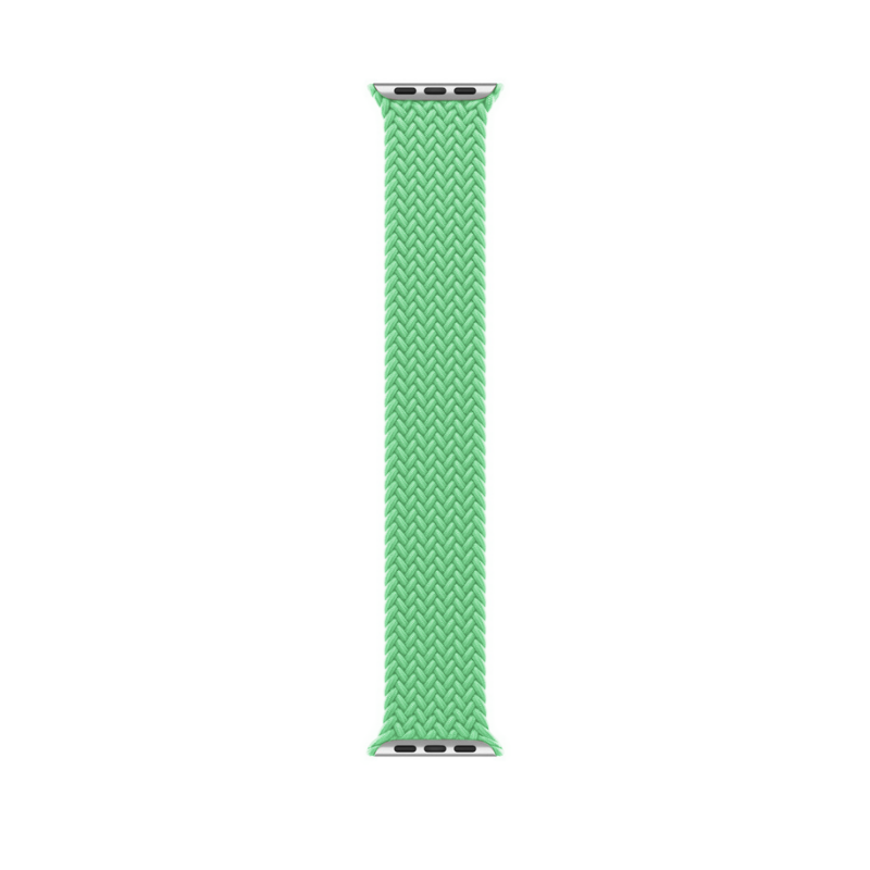Bright Green Braided Solo Loop for Apple Watch - Band View