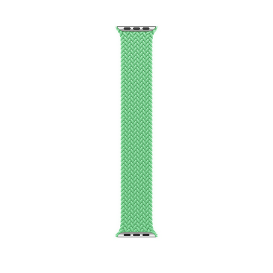 Bright Green Braided Solo Loop for Apple Watch - Band View