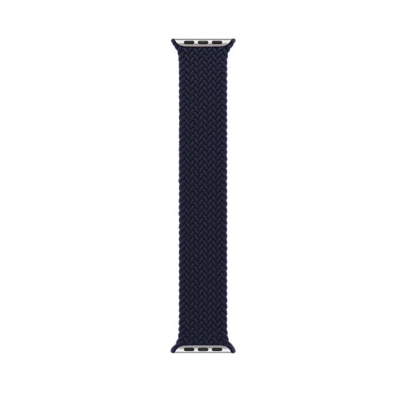 Charcoal Braided Solo Loop Apple Watch Straps - Band View