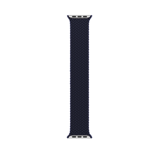 Charcoal Braided Solo Loop Apple Watch Straps - Band View