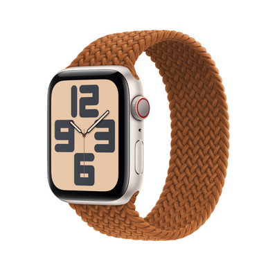 Coffee Braided Solo Loop Apple Watch Straps – Comfort & Style for Women & Men