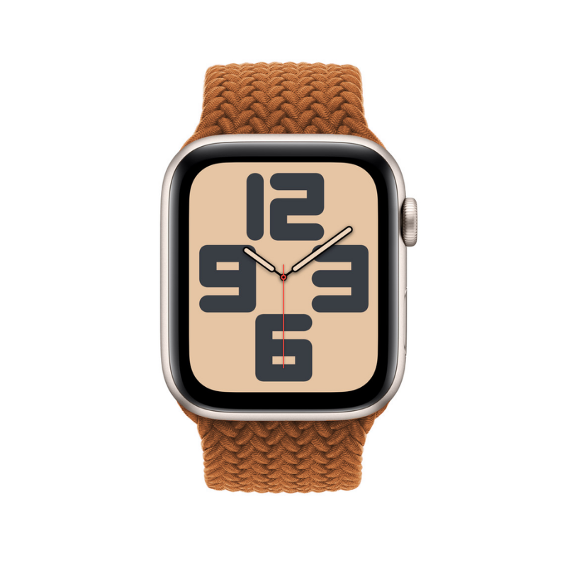 Coffee Braided Solo Loop for Apple Watch - Side View