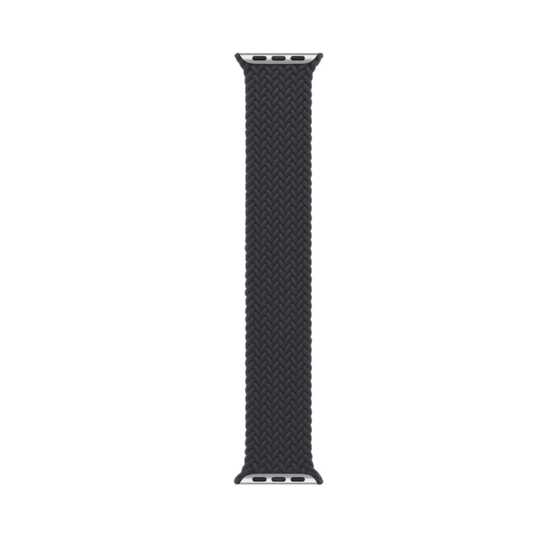 Grey Braided Solo Loop Apple Watch Straps - Band View