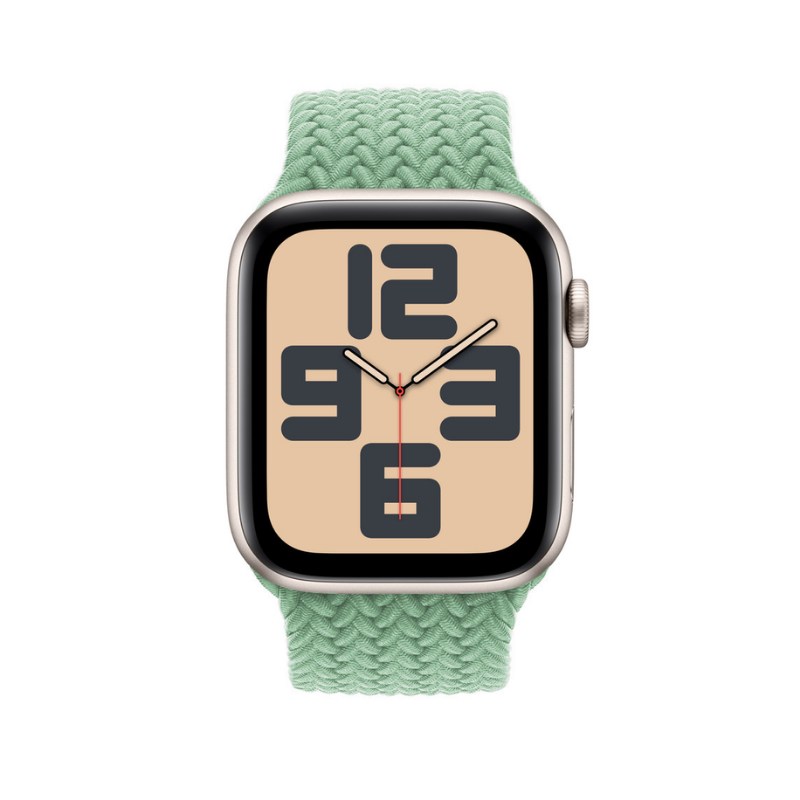 Pistachio Braided Solo Loop for Apple Watch - Side View