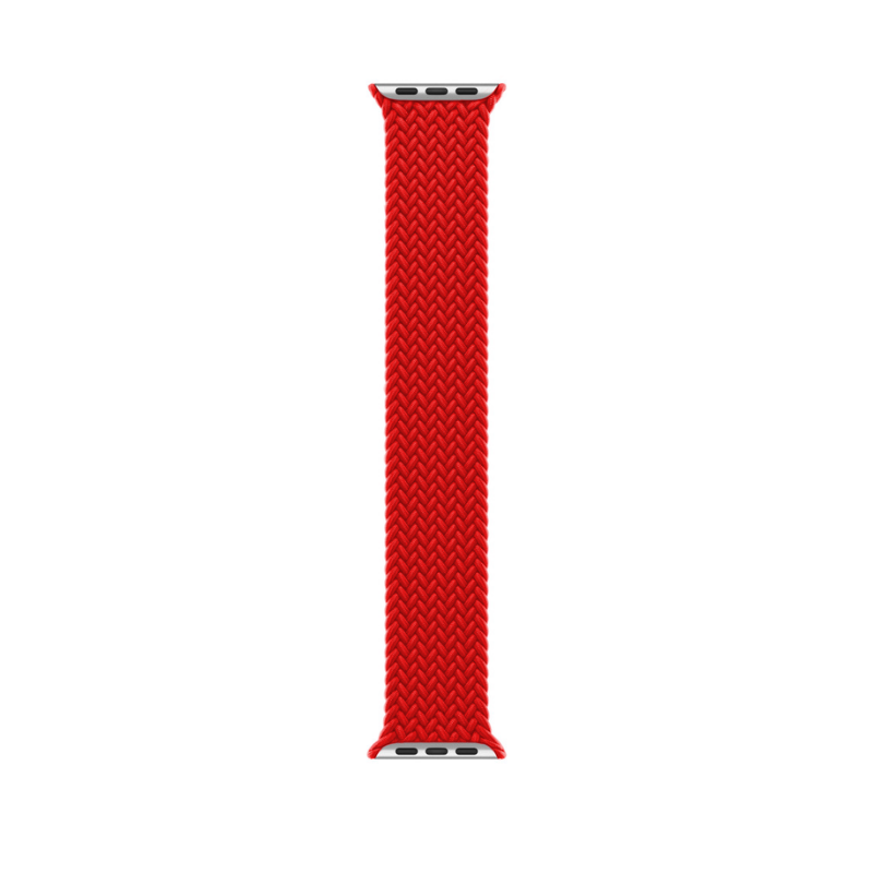 Red Braided Solo Loop for Apple Watch - Band View