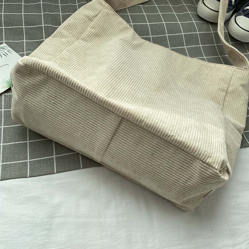 Corduroy Crossbody Bag – Lightweight Everyday Shoulder Bag
