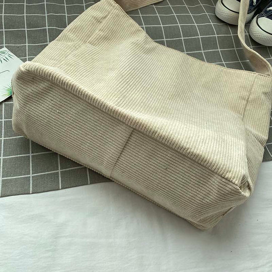 Corduroy Crossbody Bag – Lightweight Everyday Shoulder Bag