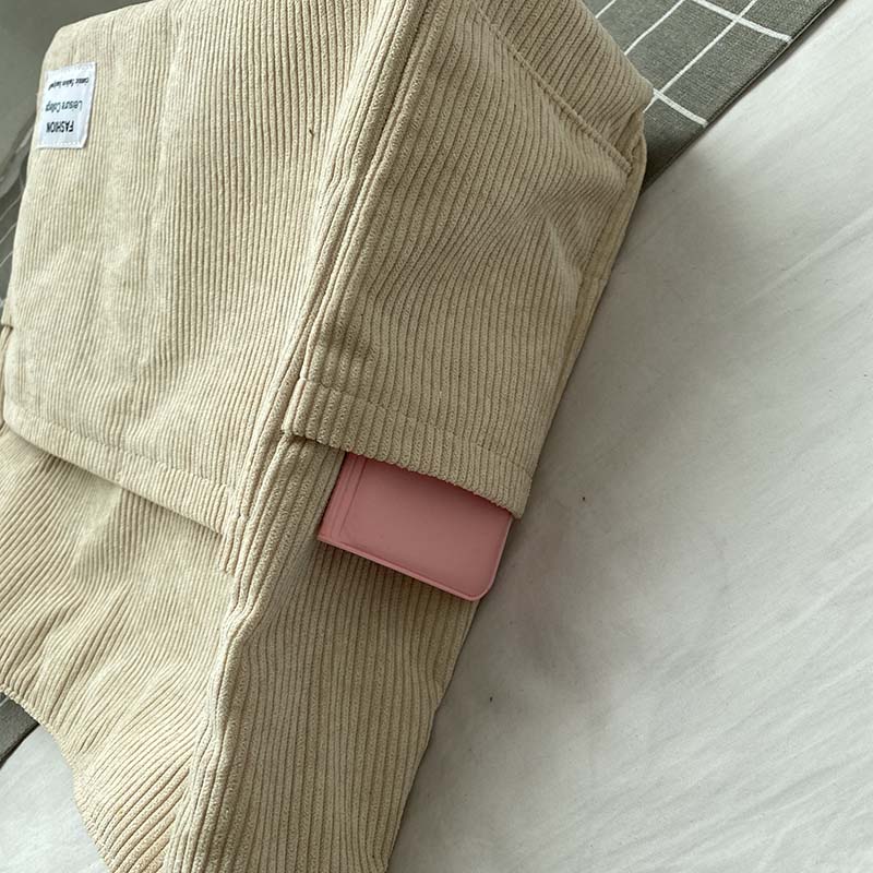 Corduroy Crossbody Bag – Lightweight Everyday Shoulder Bag