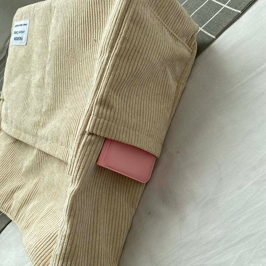 Corduroy Crossbody Bag – Lightweight Everyday Shoulder Bag