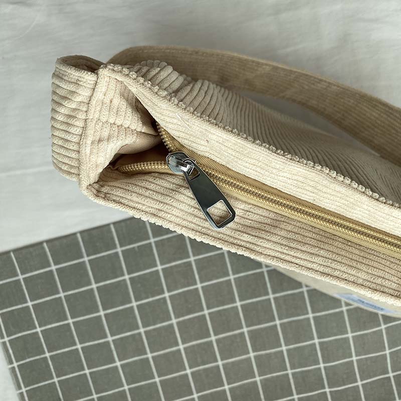 Corduroy Crossbody Bag – Lightweight Everyday Shoulder Bag