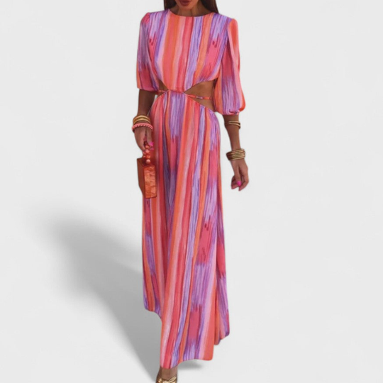 DELACROIX Éclat Riviera Maxi Dress – Flowing Women’s Summer Style