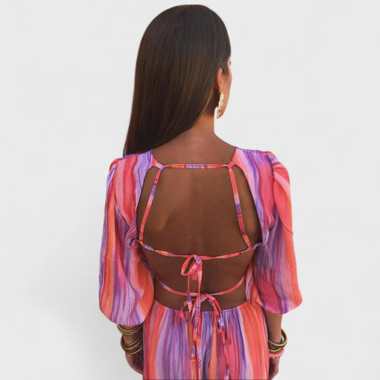 DELACROIX Éclat Riviera Maxi Dress – Flowing Women’s Summer Style