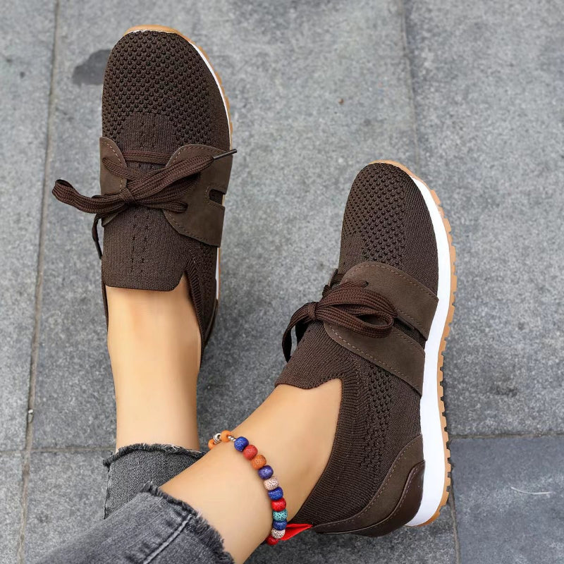 Elis Breathable Mesh Support Sneakers with Wide Cushioned Sole
