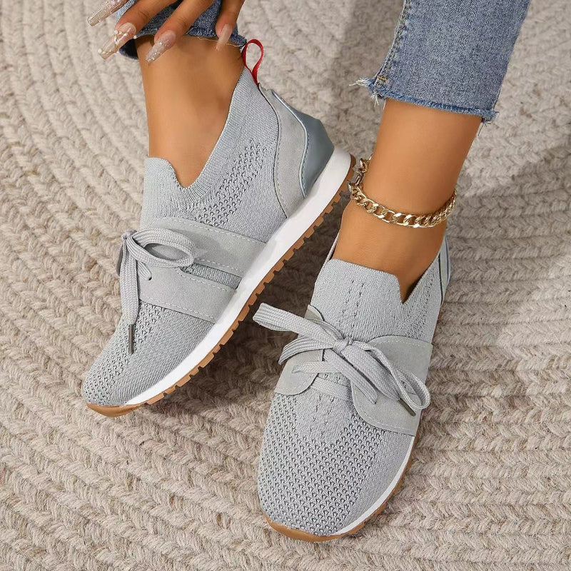 Elis Breathable Mesh Support Sneakers with Wide Cushioned Sole