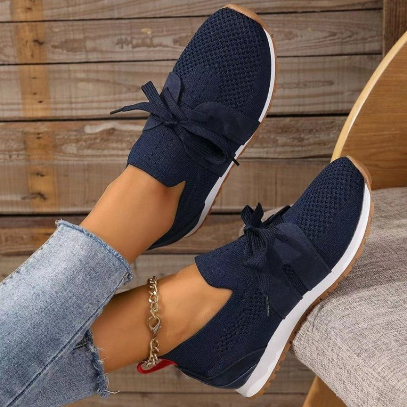Elis Breathable Mesh Support Sneakers with Wide Cushioned Sole