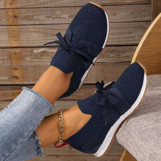 Elis Breathable Mesh Support Sneakers with Wide Cushioned Sole