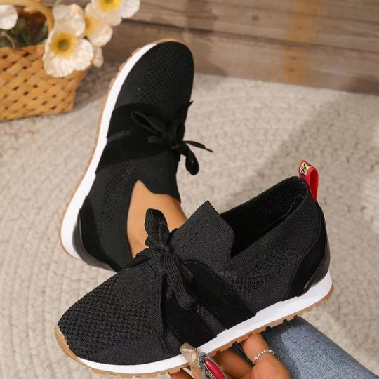 Elis Breathable Mesh Support Sneakers with Wide Cushioned Sole