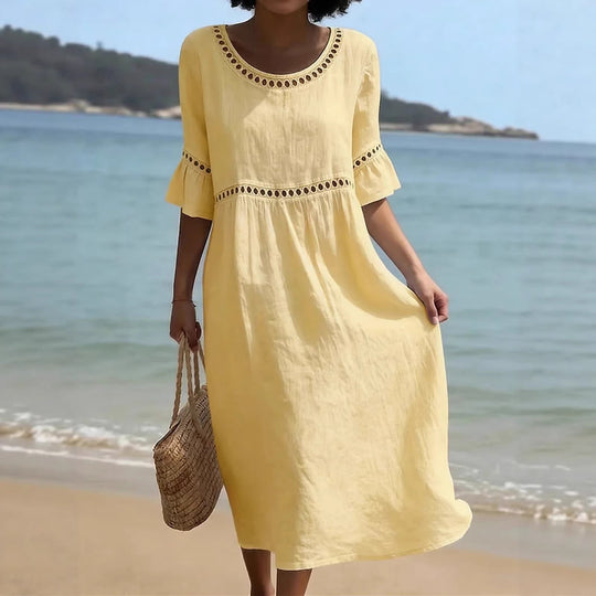 Flattering Flowing Midi Dress
