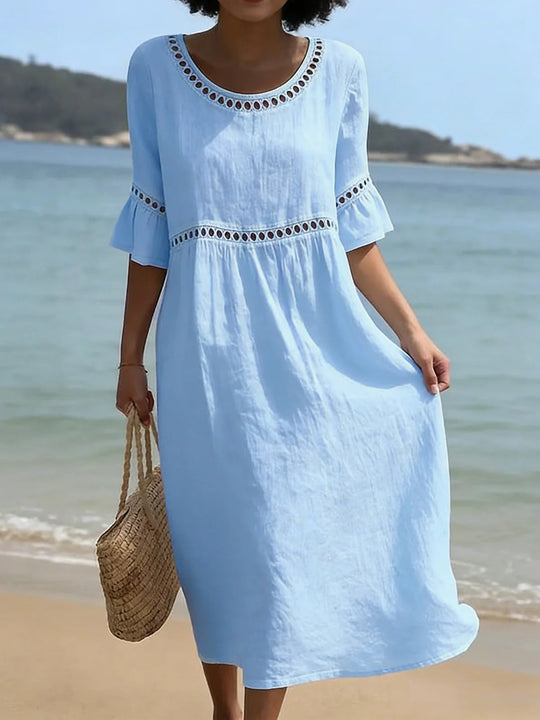 Flattering Flowing Midi Dress