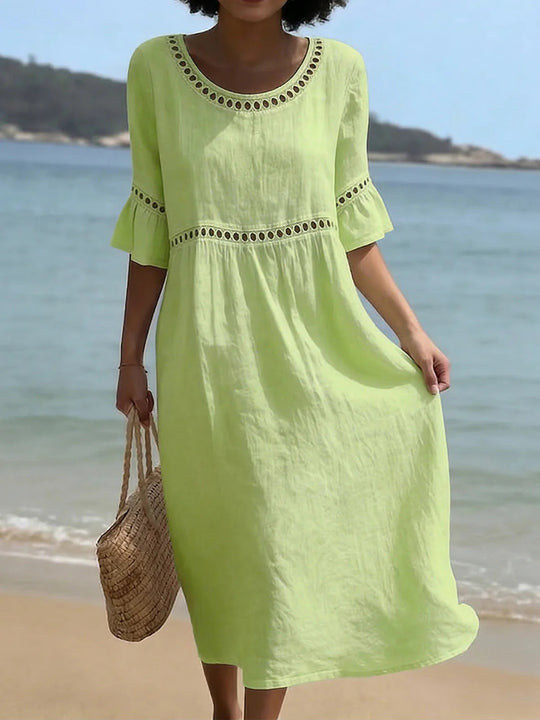 Flattering Flowing Midi Dress