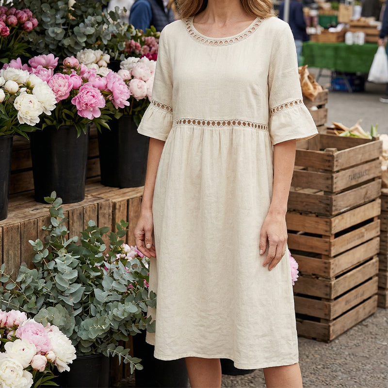 Flattering Flowing Midi Dress