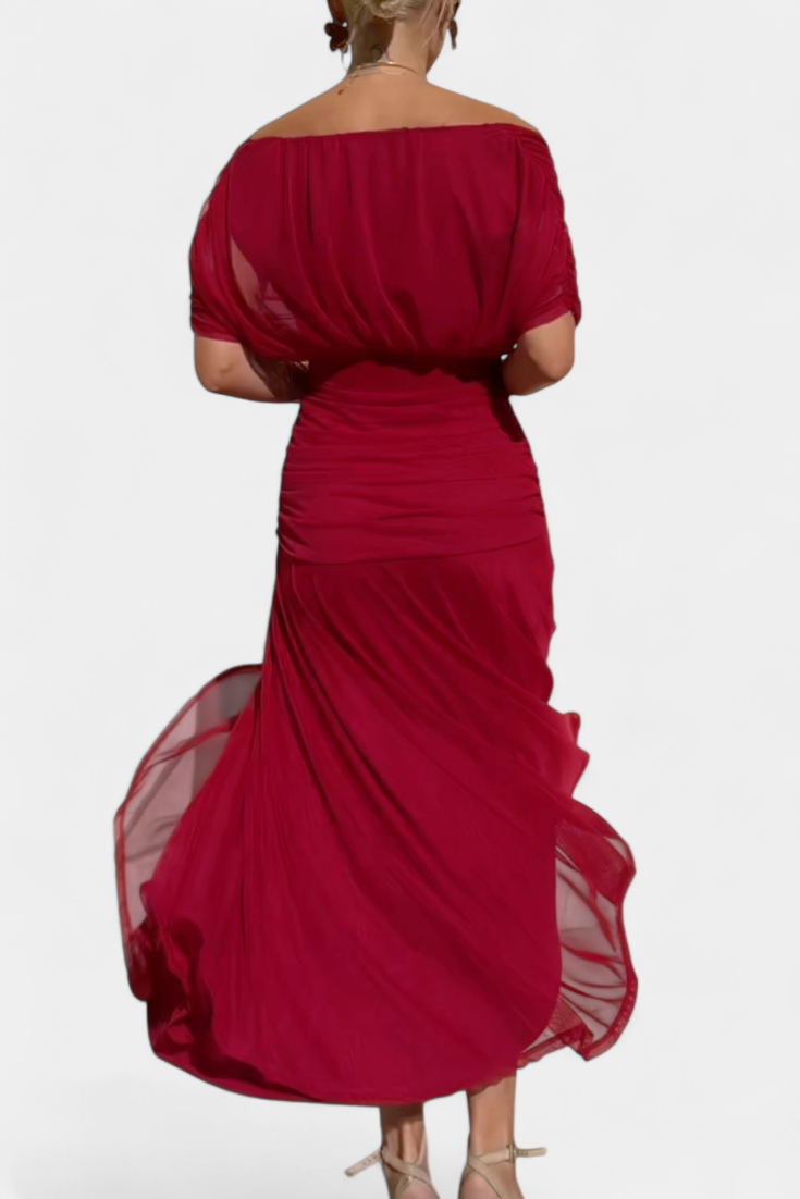 Floral V-Neck Maxi Dress – Flowing Romantic Occasion Style