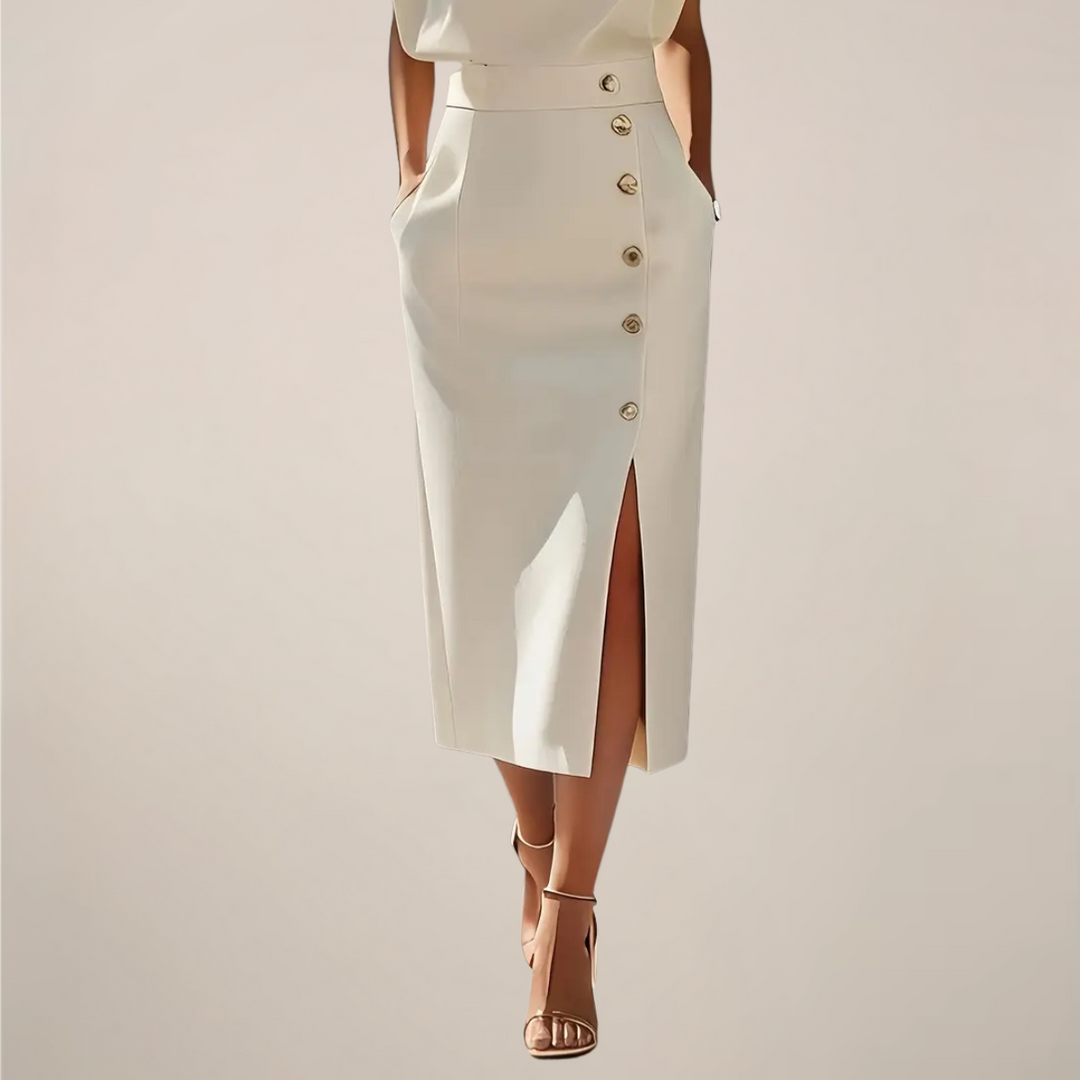 Flowing Elegant Midi Dress for Day and Evening